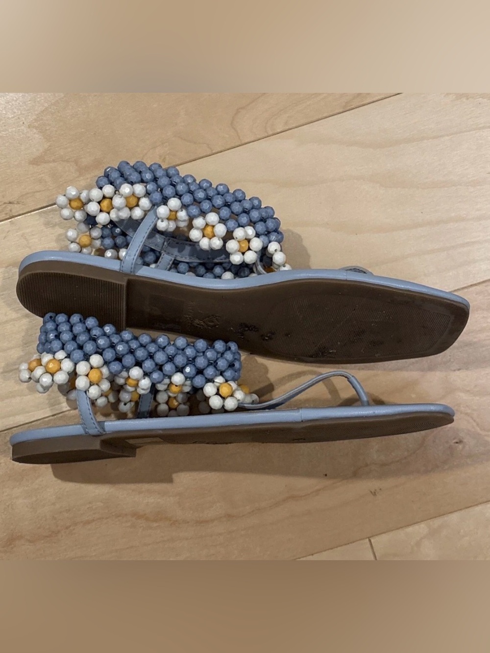 Katy Perry The Gardener Beaded Ankle Sandals Sizes 8 1/2 8.5 - Picture 3 of 3